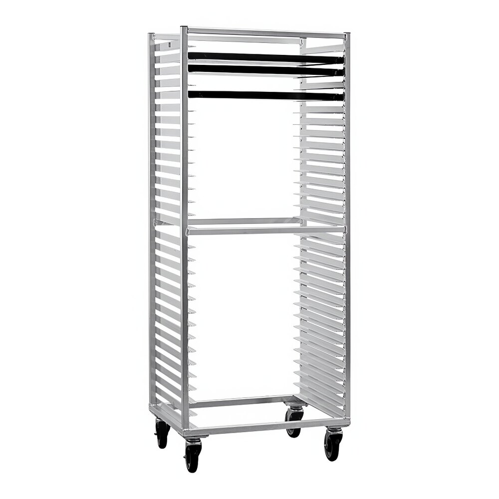 New Age 30 Pan Side Load Heavy-Duty Aluminum Bun / Sheet Pan Rack 1330S