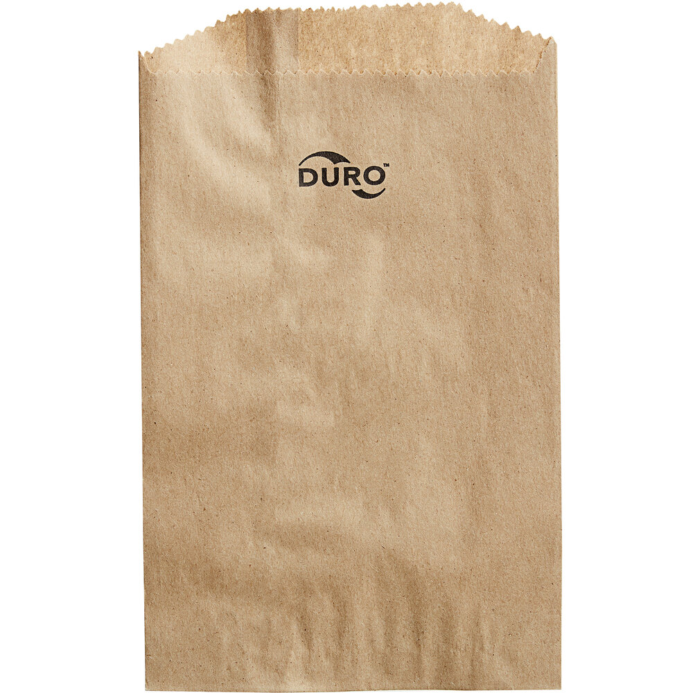Duro 6" x 9" Brown Merchandise Bag 1000/Bundle