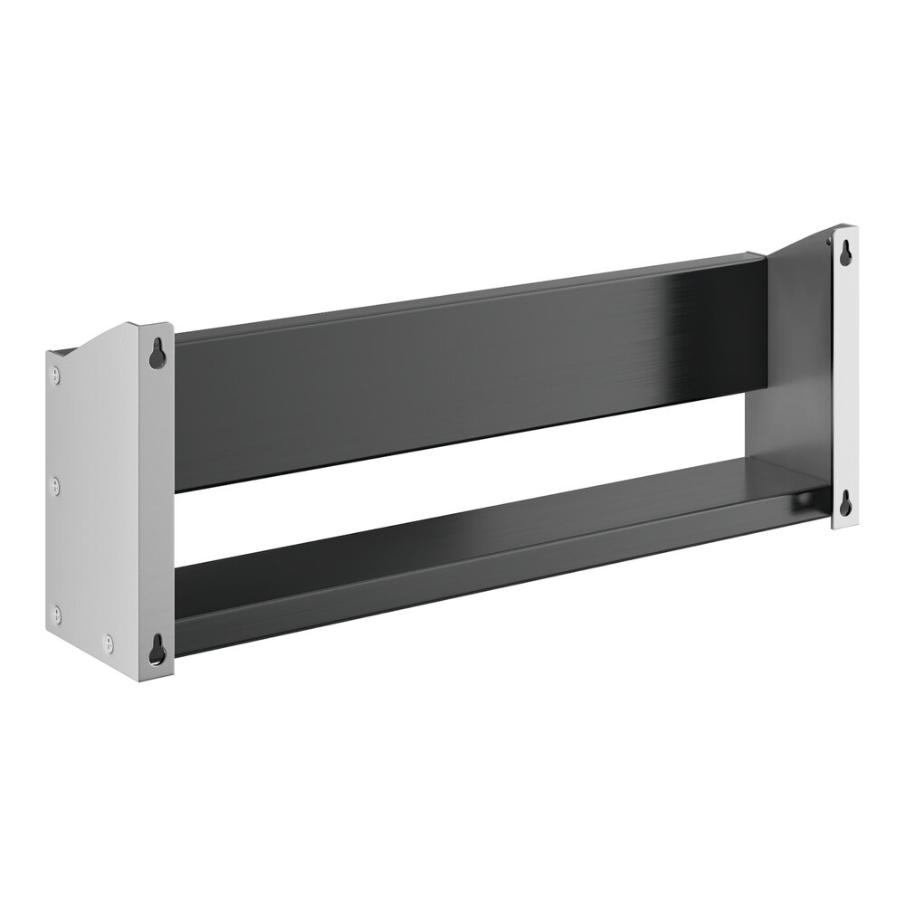 A stainless steel Regency speed rail shelf.