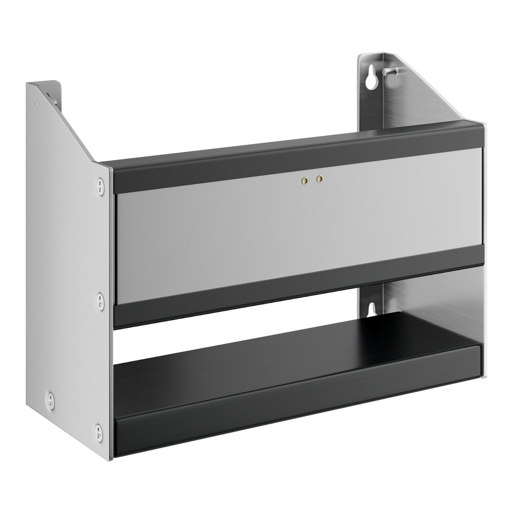 A silver metal Regency speed rail shelf.