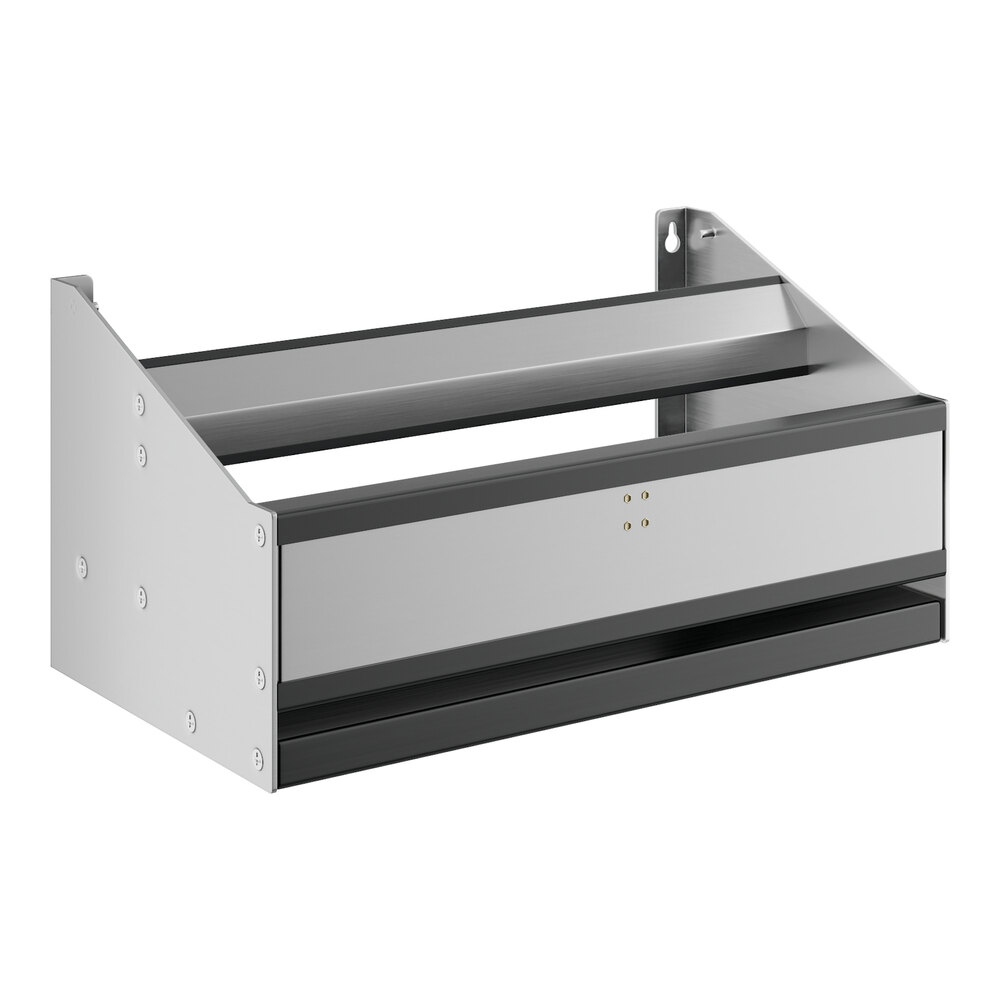 A stainless steel Regency double tier speed rail.