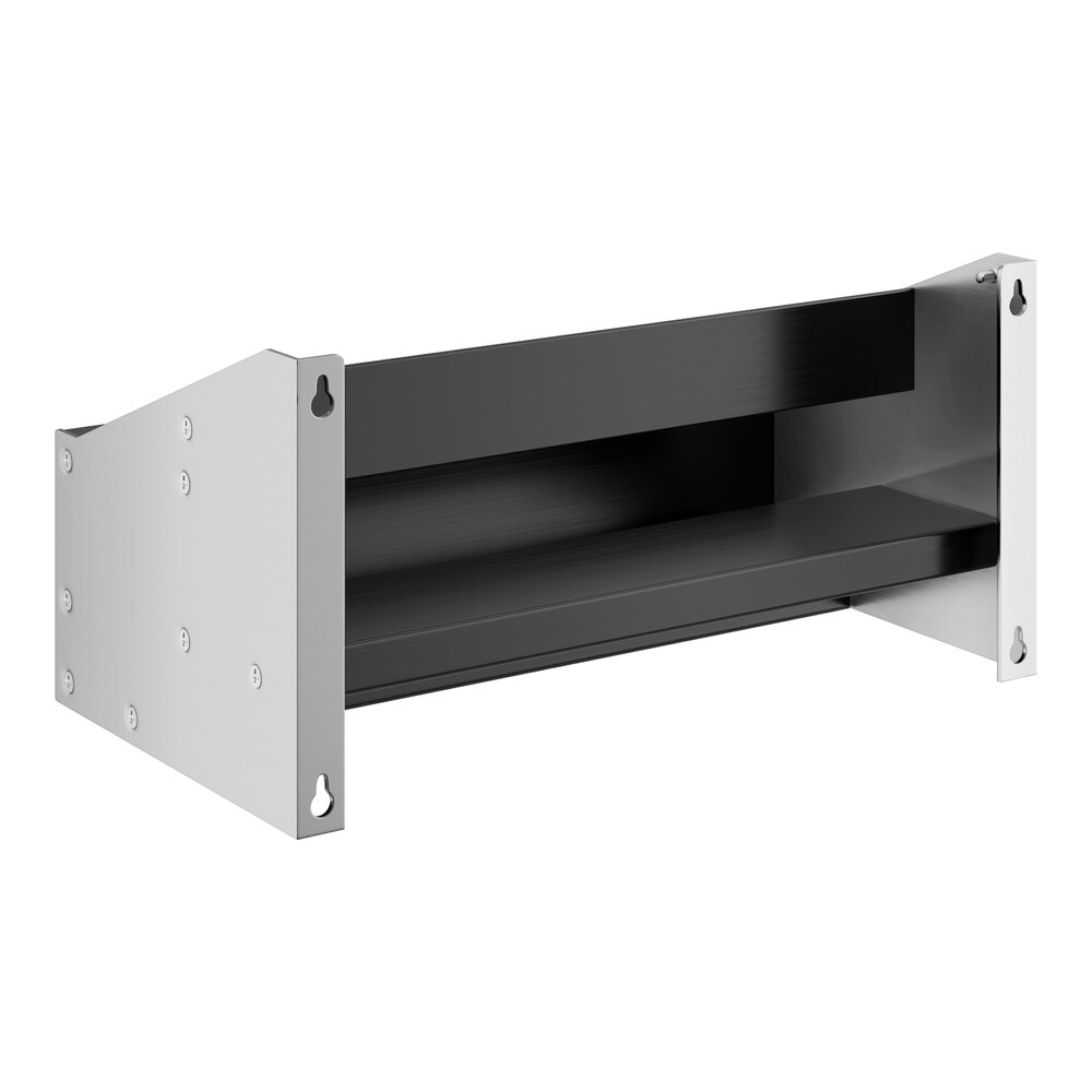 A stainless steel Regency double tier speed rail.