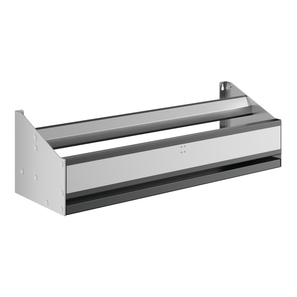 A Regency stainless steel double tier speed rail on a white background.