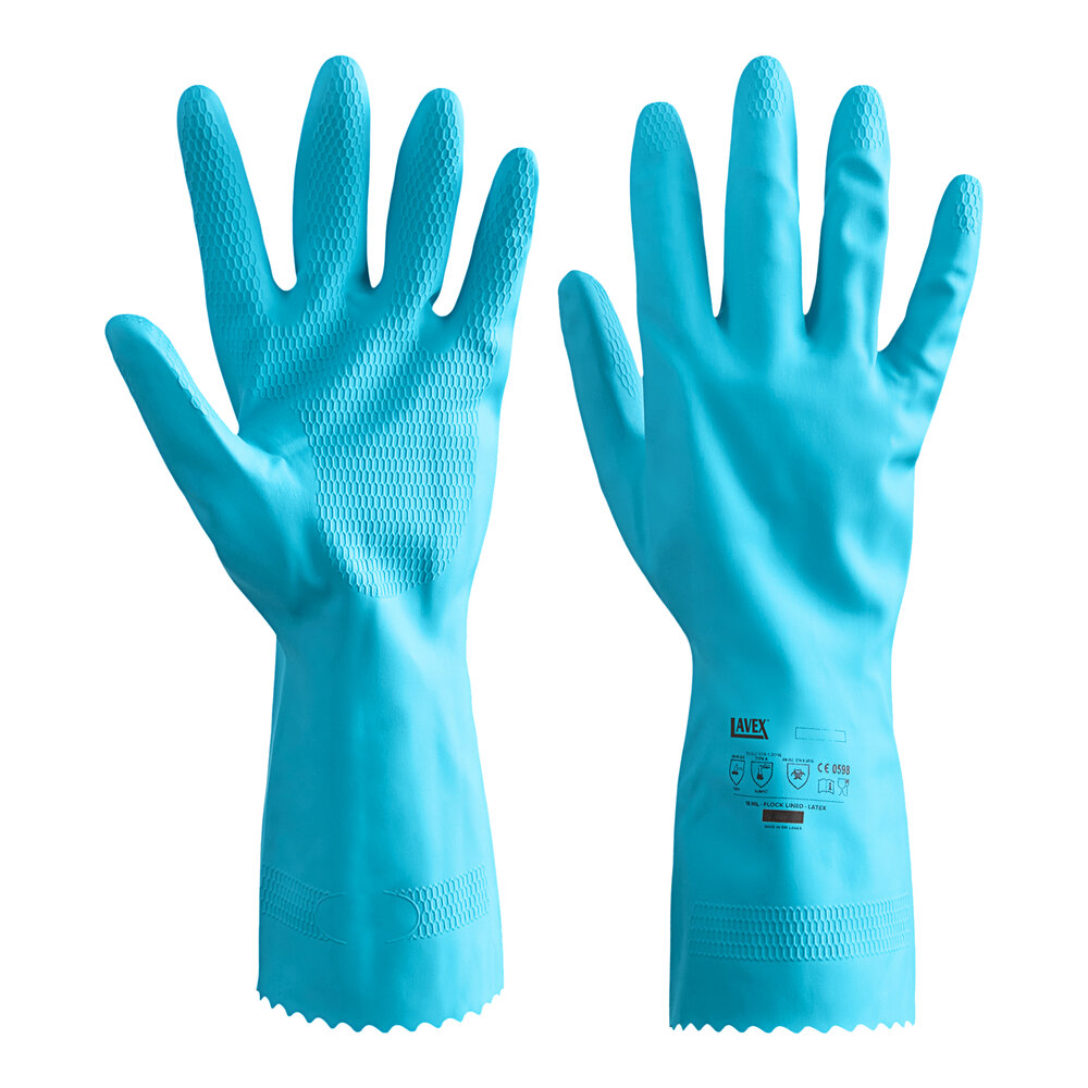 ANSELL Gants De Ménage Ansell Versatouch 87-195 Bleus Taille 8, Lot De - Foto 4