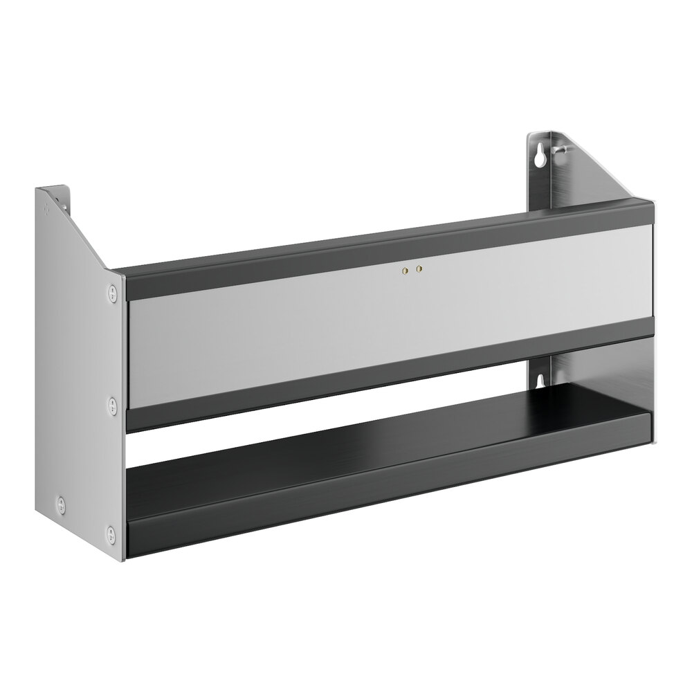 A silver metal Regency single tier speed rail.