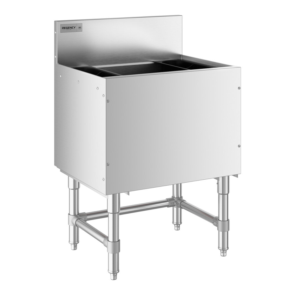 Regency Spec Line 19" x 24" Underbar Ice Bin with 10 Circuit Post-Mix ...
