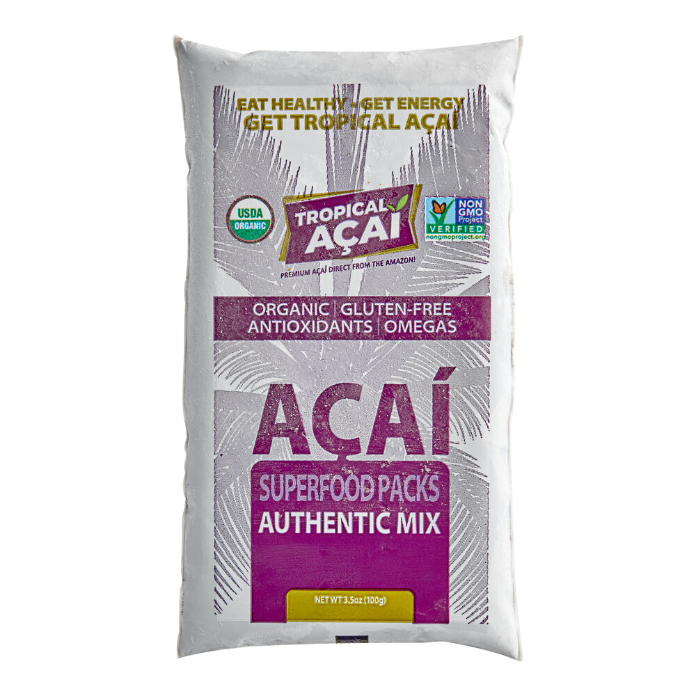 Tropical Acai Sweetened Acai Blender Pack 3.5 oz. - 60/Case