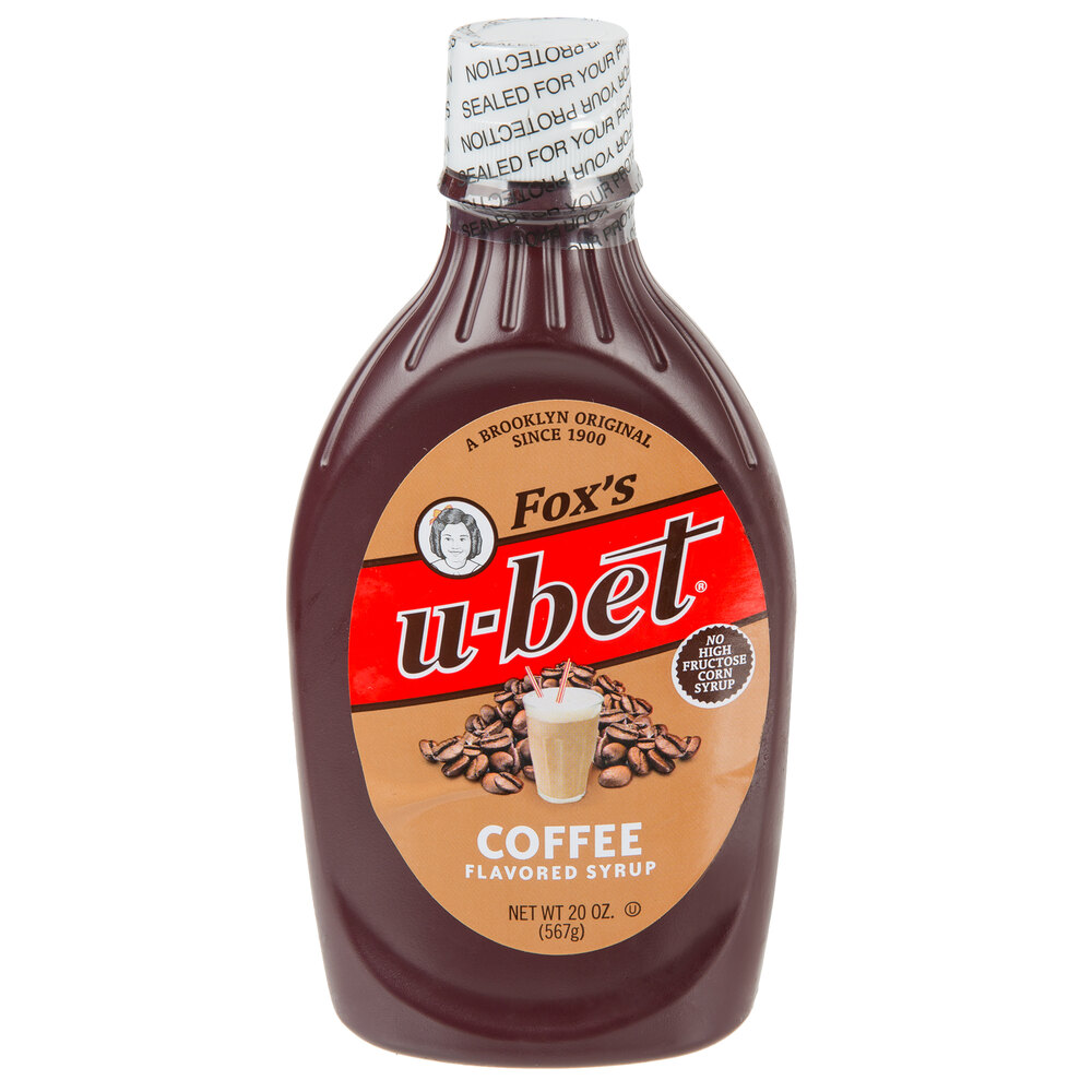 Fox's UBet 20 oz. Squeeze Bottle Coffee Flavored Syrup