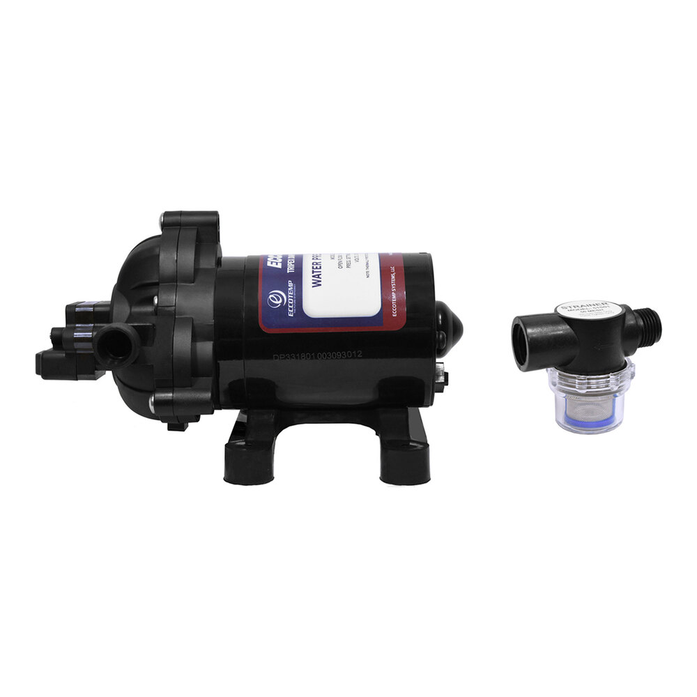Eccotemp ECP12V EccoFlo Water Pump and Strainer with Triplex Diaphragm