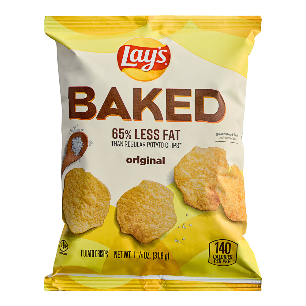 Lay's Baked Original Potato Chips 1.125 oz. 64/Case