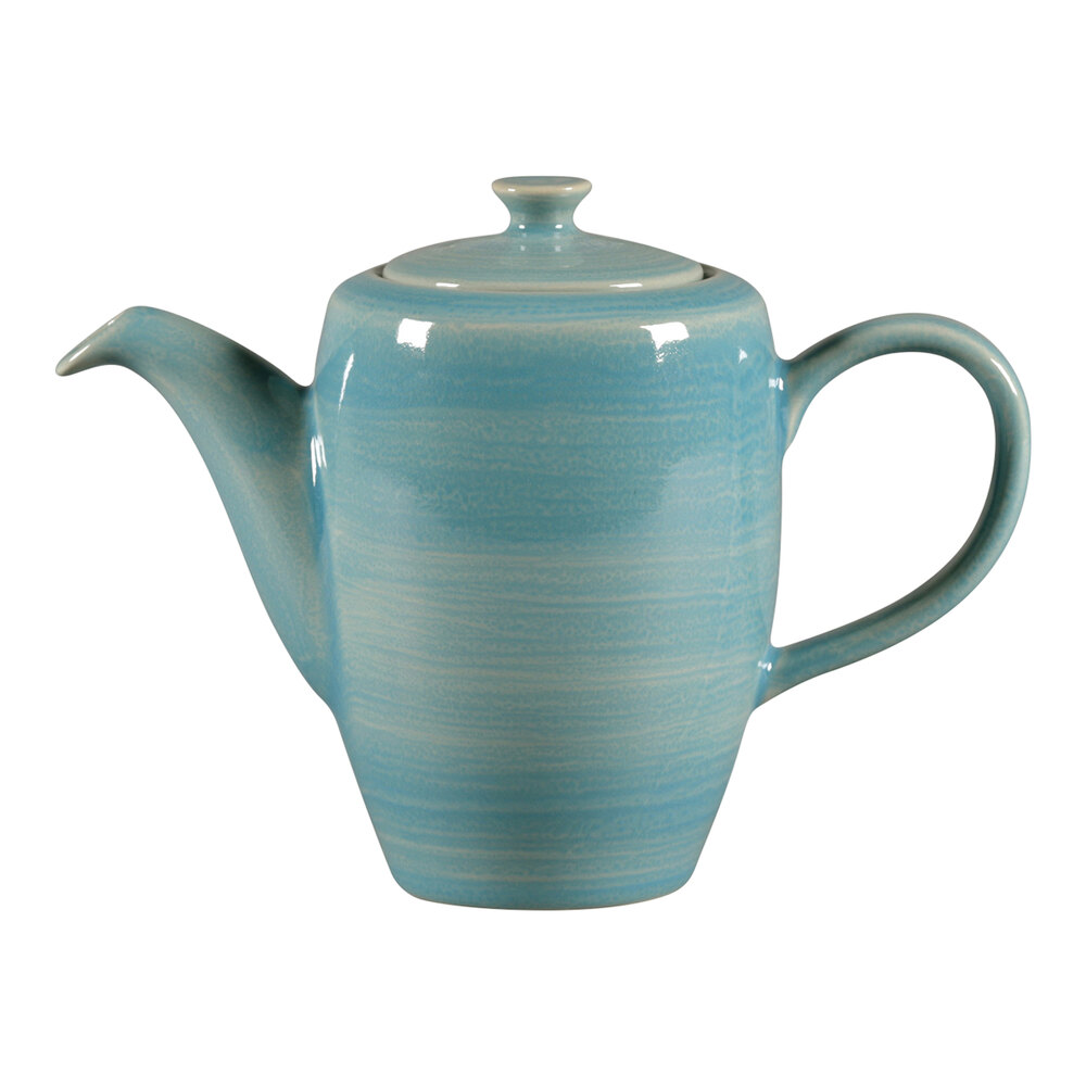 RAK Porcelain Rakstone Spot 11.85 oz. Sapphire Porcelain Coffee Pot ...