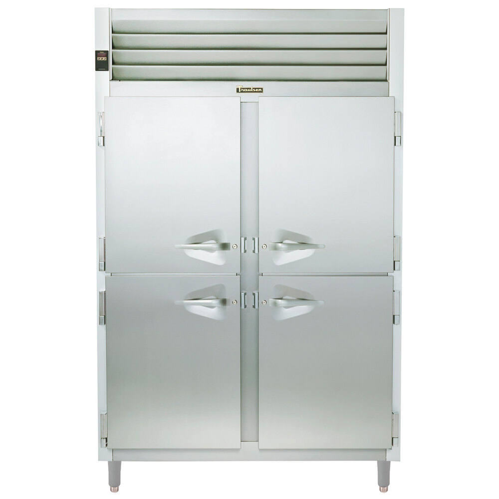 R.H Traulsen RHT232WPUT-HHS Stainless Steel Half Door Two Section Pass