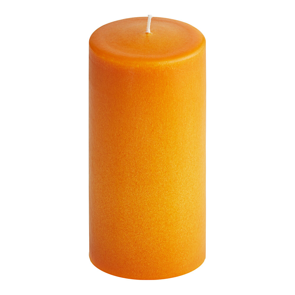 Hollowick 6" Cappuccino Wax Pillar Candle 12/Case