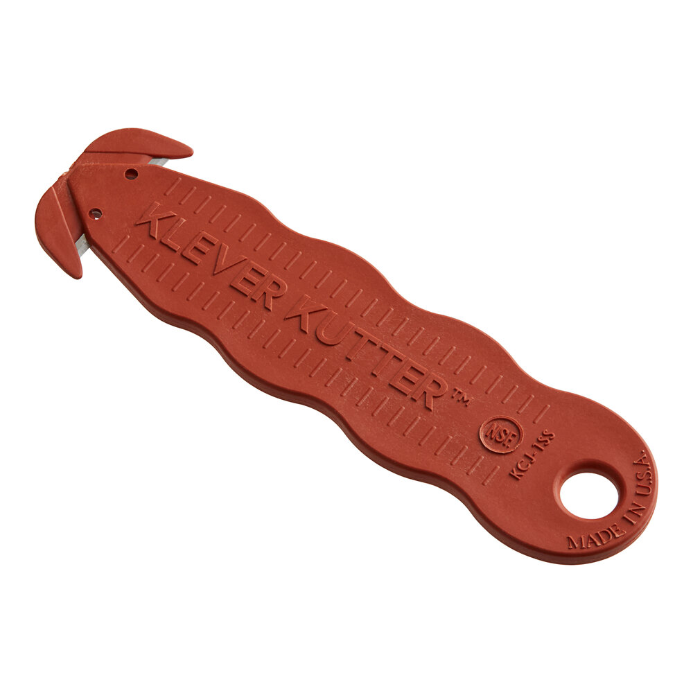 Klever Kutter NSF Food Zone Certified Brown Safety Box Cutter KCJ