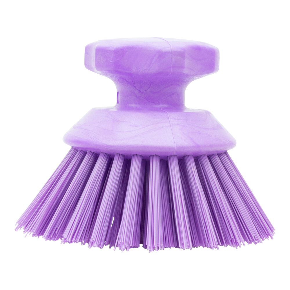 Carlisle Sparta 42395EC68 5" Purple Round Palm Scrub Brush