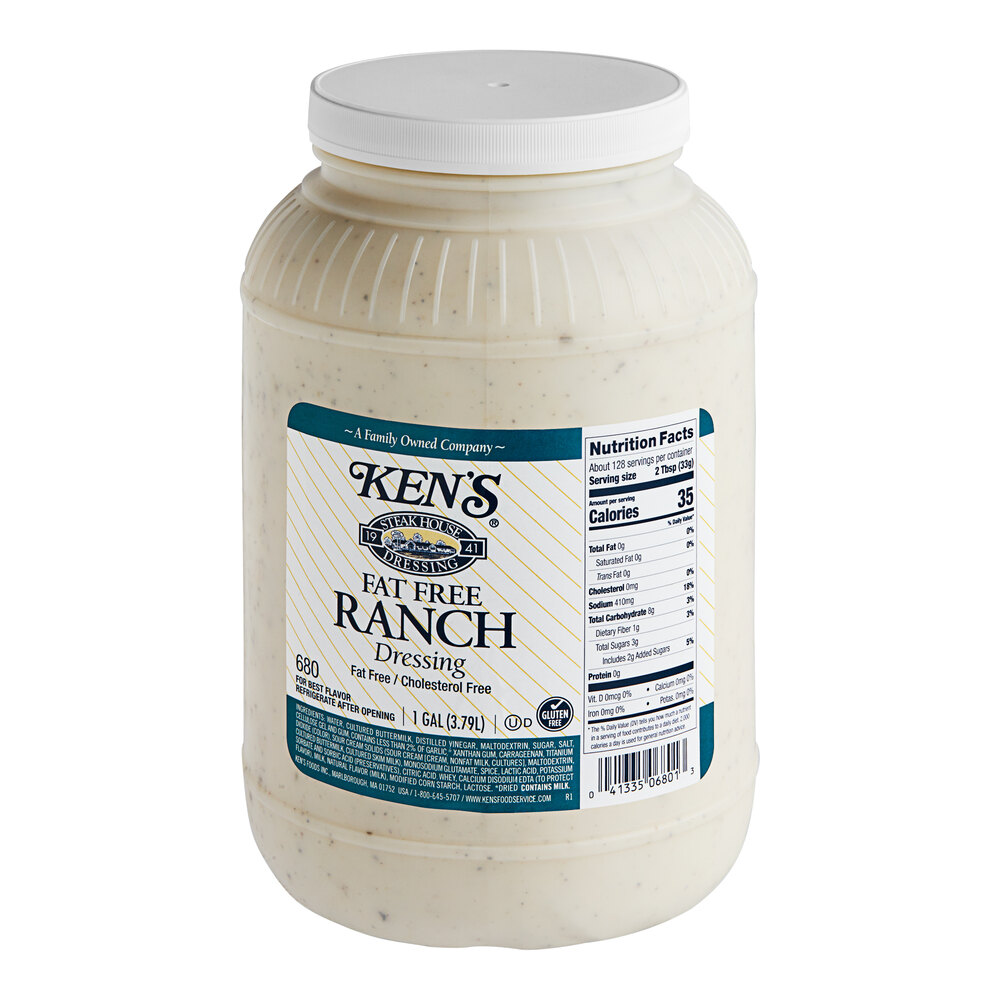 Ken's Foods FatFree Ranch Dressing 1 Gallon 4/Case