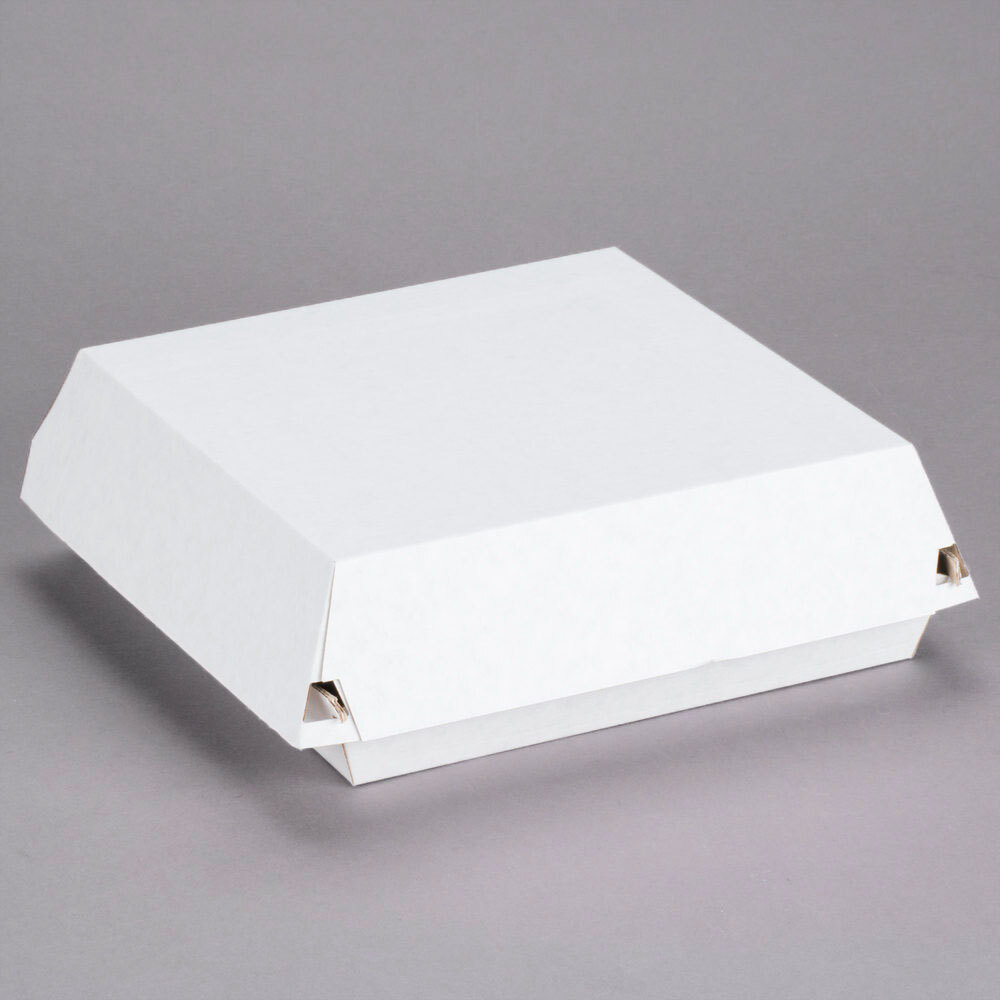 LBP 55600 9" x 9" x 3" Corrugated Clamshell Dinner TakeOut Box 100/Case