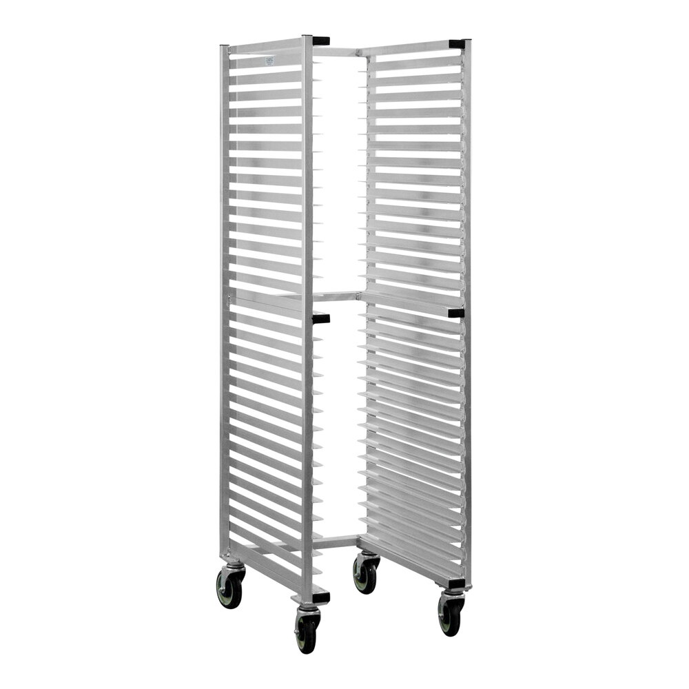 New Age 30 Pan End Load Aluminum U-Type Nesting Bun / Sheet Pan Rack 1330U