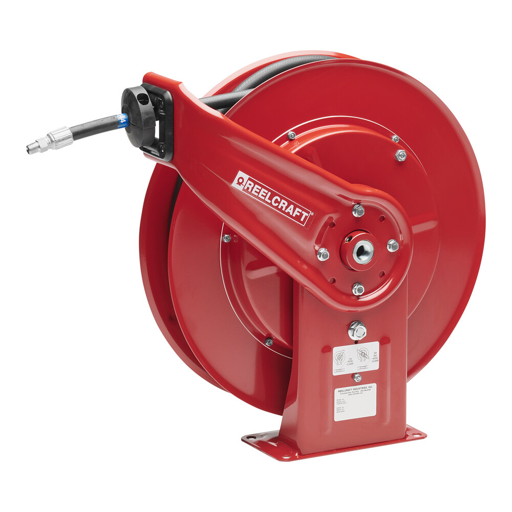 Reelcraft 7650 OHP Series 7000 3/8" x 50' HighPressure Grease Hose Reel
