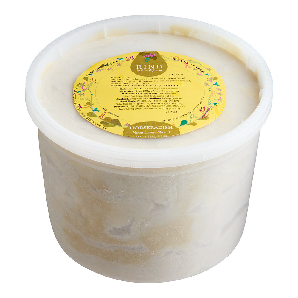 Rind Horseradish Vegan Cream Cheese (4 lb., 4/Case)