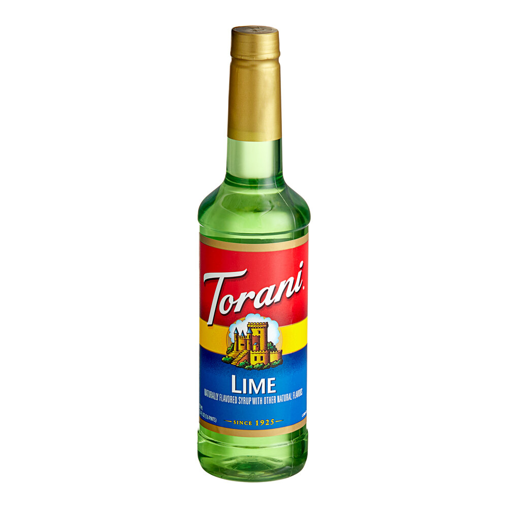 Torani Lime Flavoring Syrup 750 mL Plastic Bottle