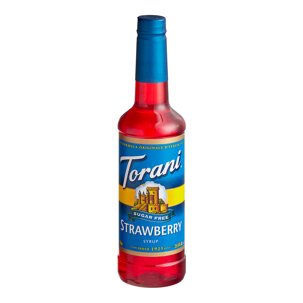 Torani SugarFree Strawberry Flavoring Syrup 750 mL