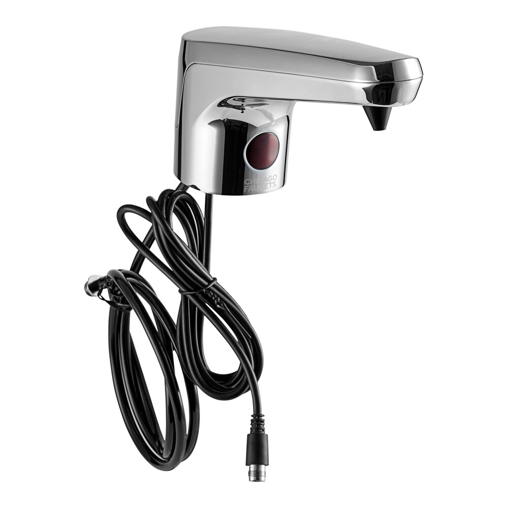 Chicago Faucets E80SDF1CP ETronic 80 BatteryPowered Deck Mount