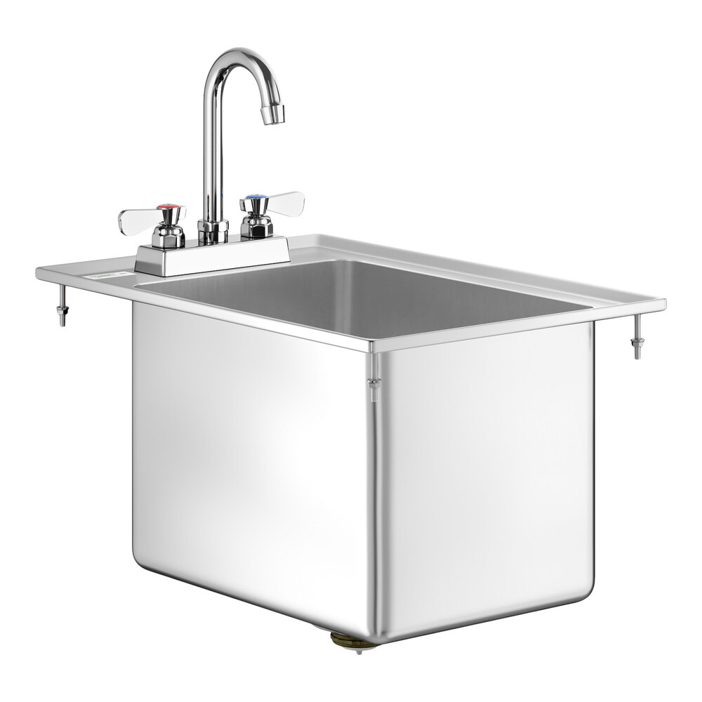 Regency 10 X 14 X 10 16 Gauge Stainless Steel One Compartment Drop regency-10-x-14-x-10-16-gauge-stainless-steel-one-compartment-drop