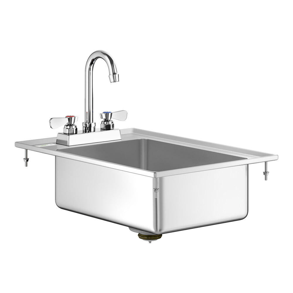Regency 10 X 14 X 5 16 Gauge Stainless Steel One Compartment Drop In regency-10-x-14-x-5-16-gauge-stainless-steel-one-compartment-drop-in