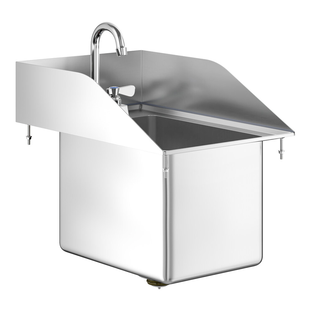 Regency 10 X 14 X 10 16 Gauge Stainless Steel One Compartment Drop regency-10-x-14-x-10-16-gauge-stainless-steel-one-compartment-drop