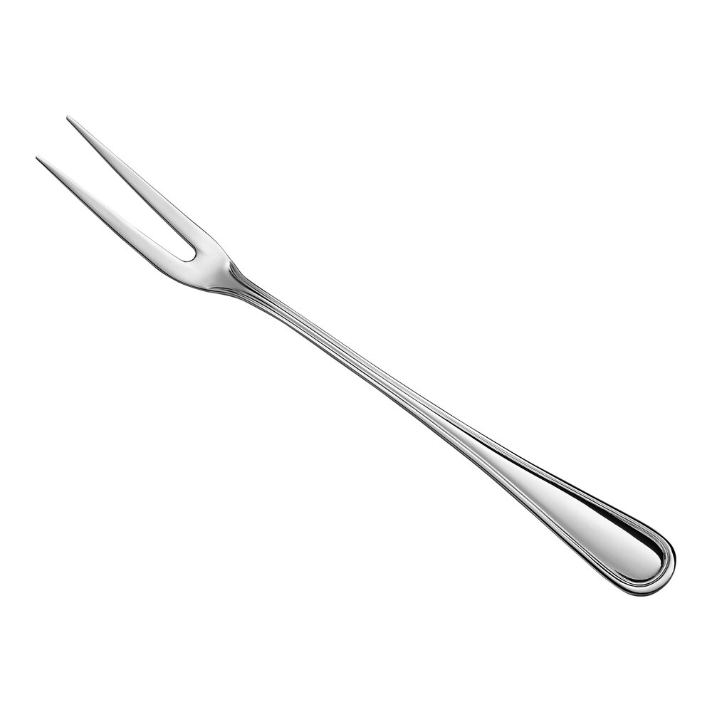 Acopa Edgeworth 11 1/4"; 18/8 Stainless Steel Extra Heavy Weight 2-Tine Pot / Serving Fork