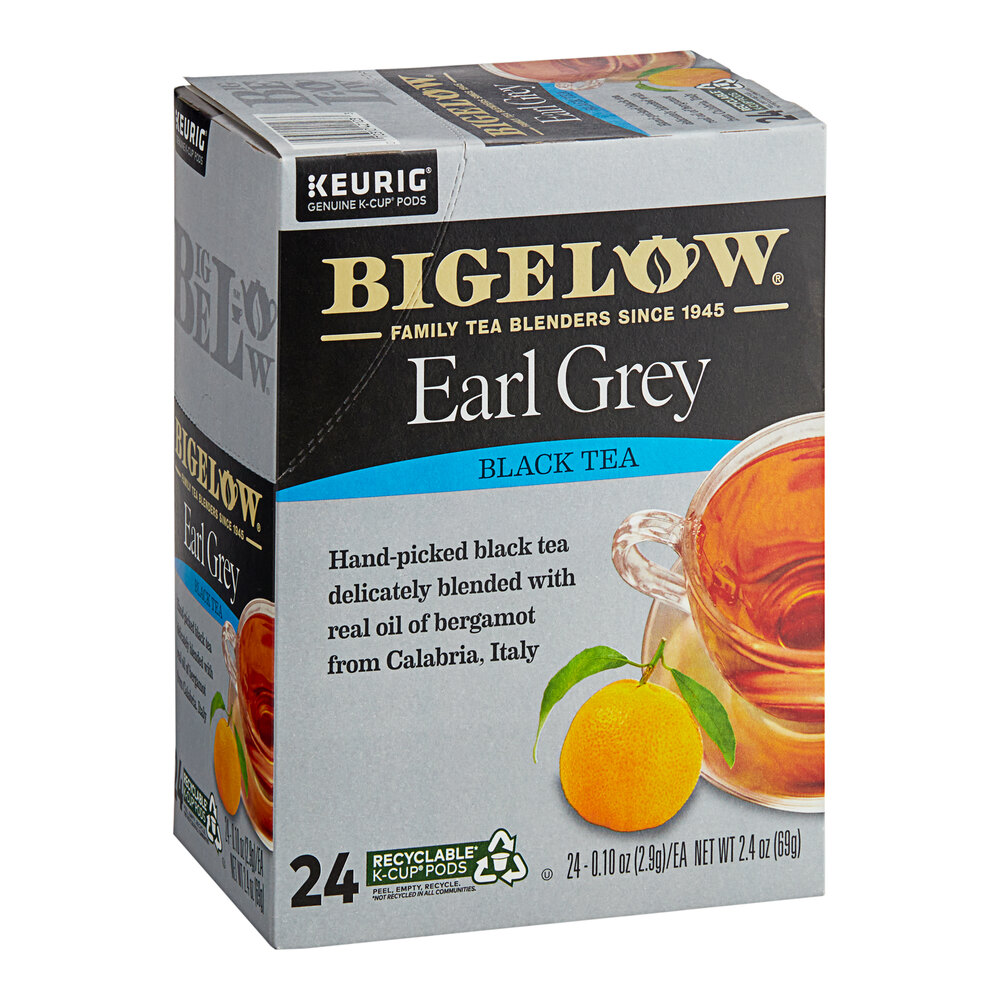 Bigelow Earl Grey Tea Single Serve Keurig® KCup® Pods 24/Box