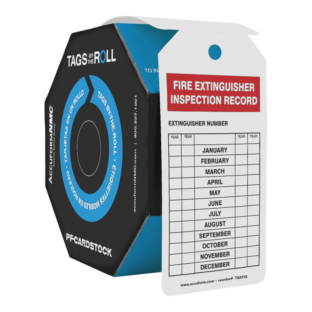 Accuform TagsByTheRoll TAR732 Cardstock Fire Extinguisher How to Use