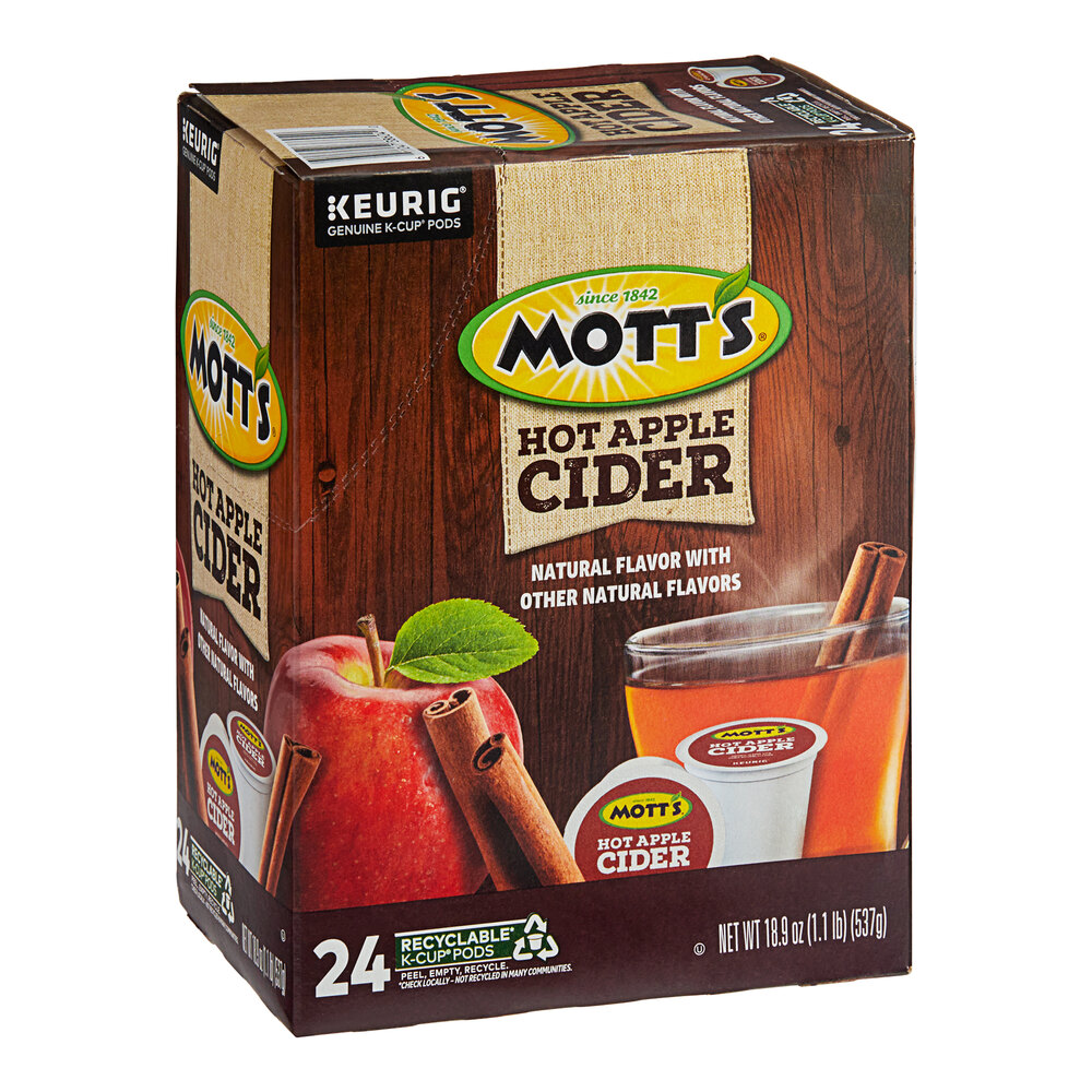 Mott's Hot Apple Cider Single Serve Keurig® KCup® Pods 24/Box