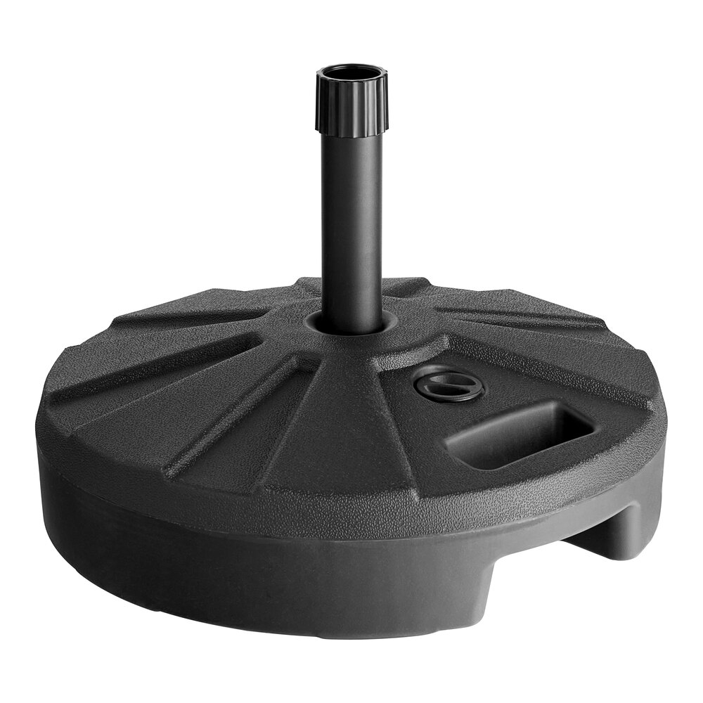 Lancaster Table & Seating Black Plastic Fillable Umbrella Base