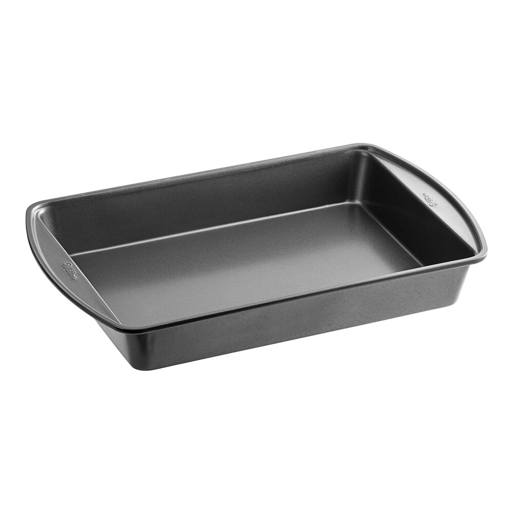 Wilton Perfect Results 15 x 10 1/2 12-Compartment Non-Stick Steel Muffin  / Cupcake Pan - 2 x 1 1/4 Cavities 191002982