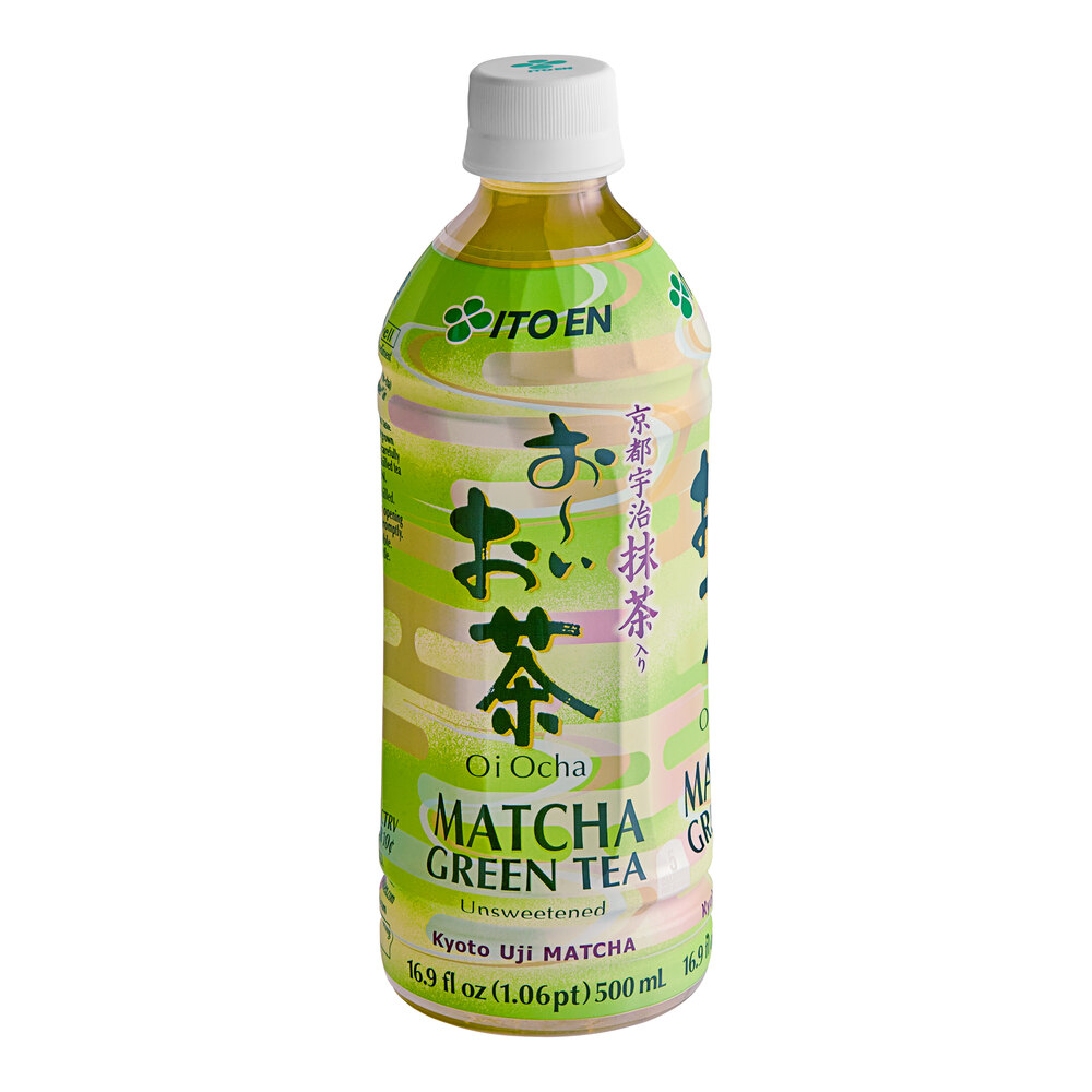 Ito En Oi Ocha Kyoto Uji Matcha Green Iced Tea 16.9 fl. oz. - 12/Case