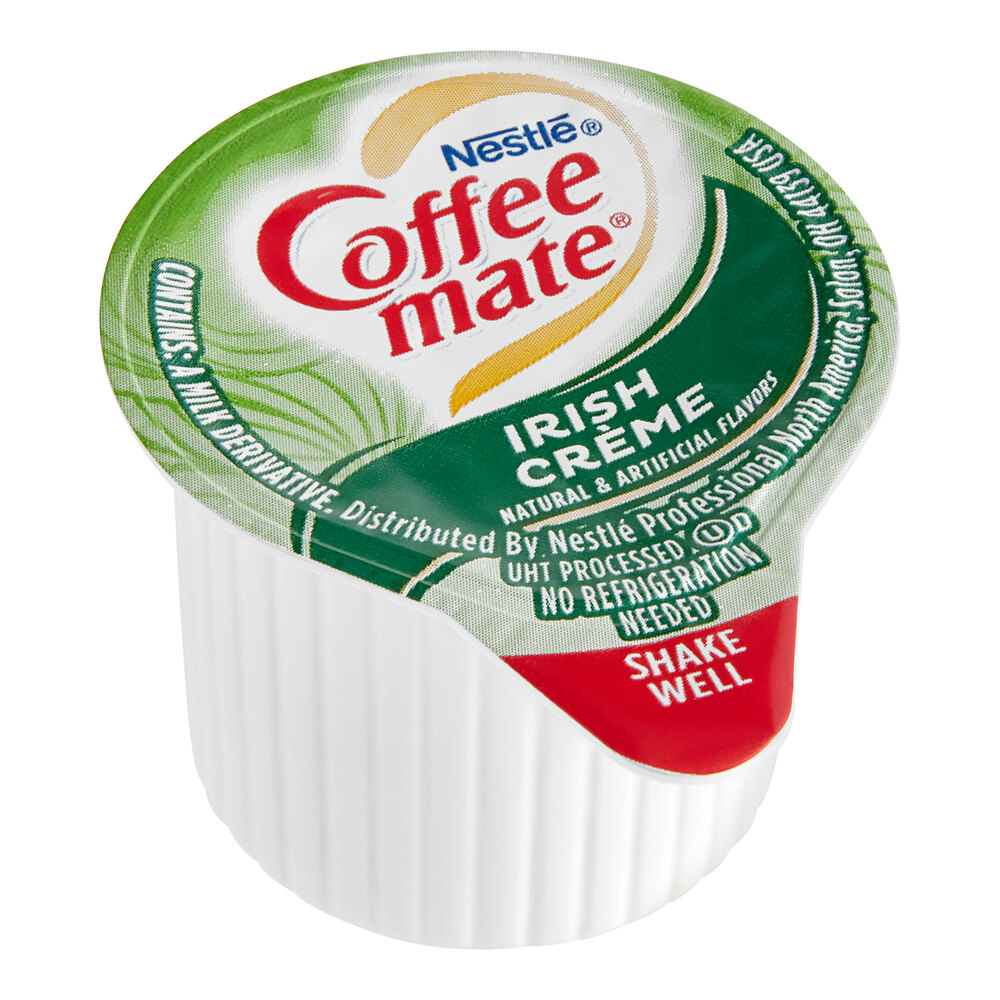 Nestle CoffeeMate Irish Creme Single Serve NonDairy Creamer 180/Case