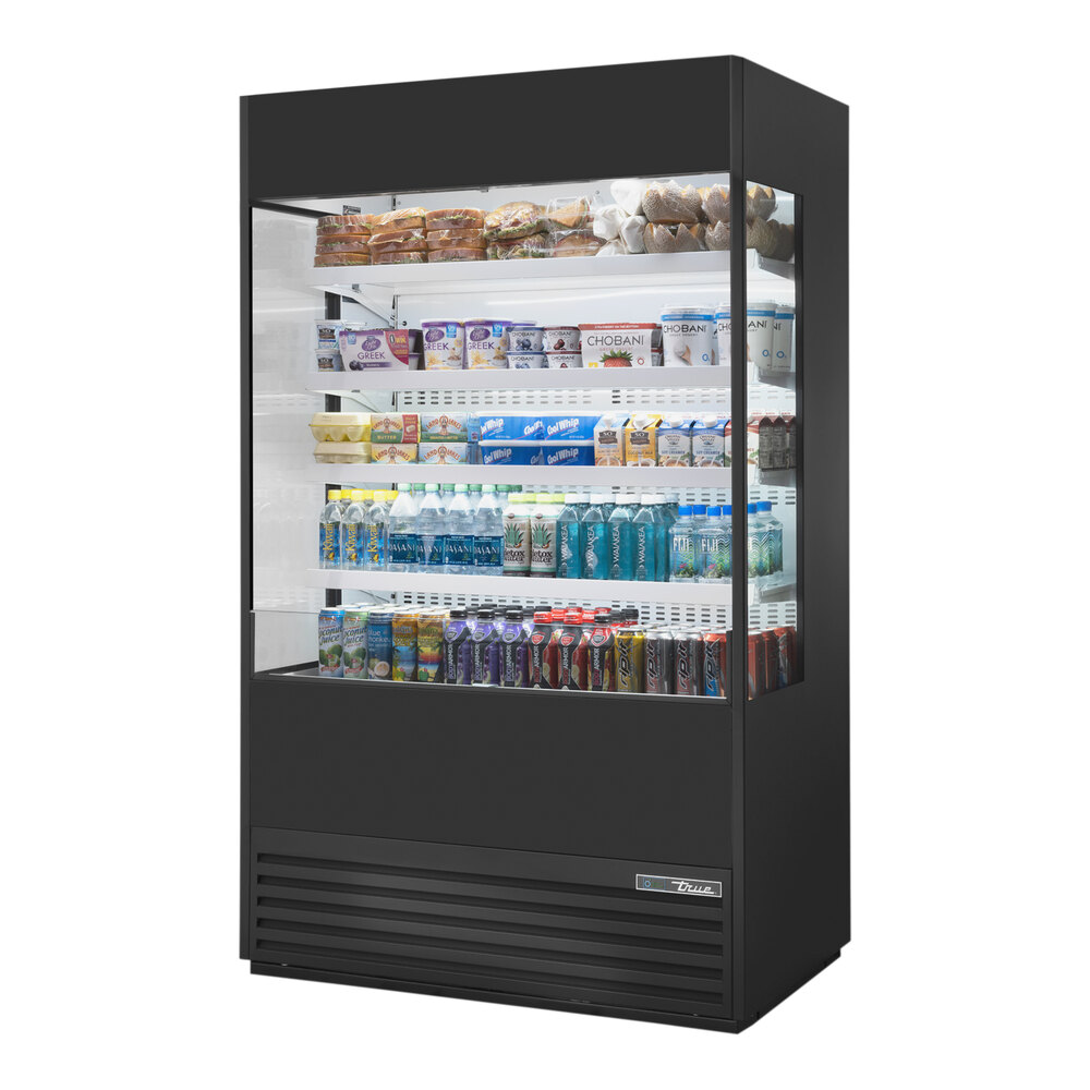 True TOAM 48GS HC NSL01 48 Refrigerated Air Curtain Merchandiser With true-toam-48gs-hc-nsl01-48-refrigerated-air-curtain-merchandiser-with