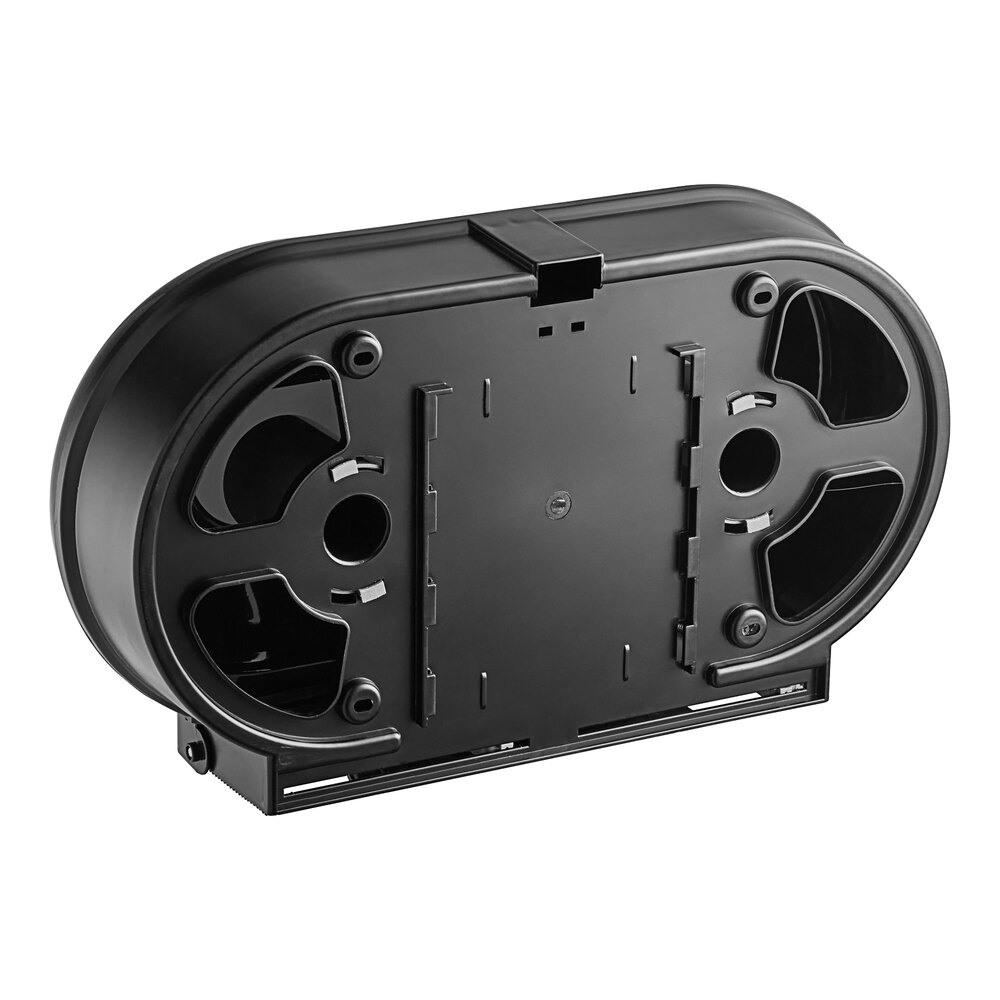 Black Double Roll Jumbo Toilet Tissue Dispenser