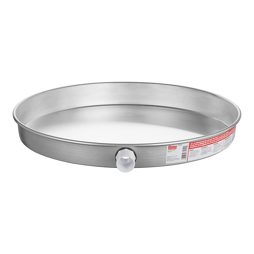 Oatey 34151 20" Aluminum Water Heater Pan with 1" PVC Adapter