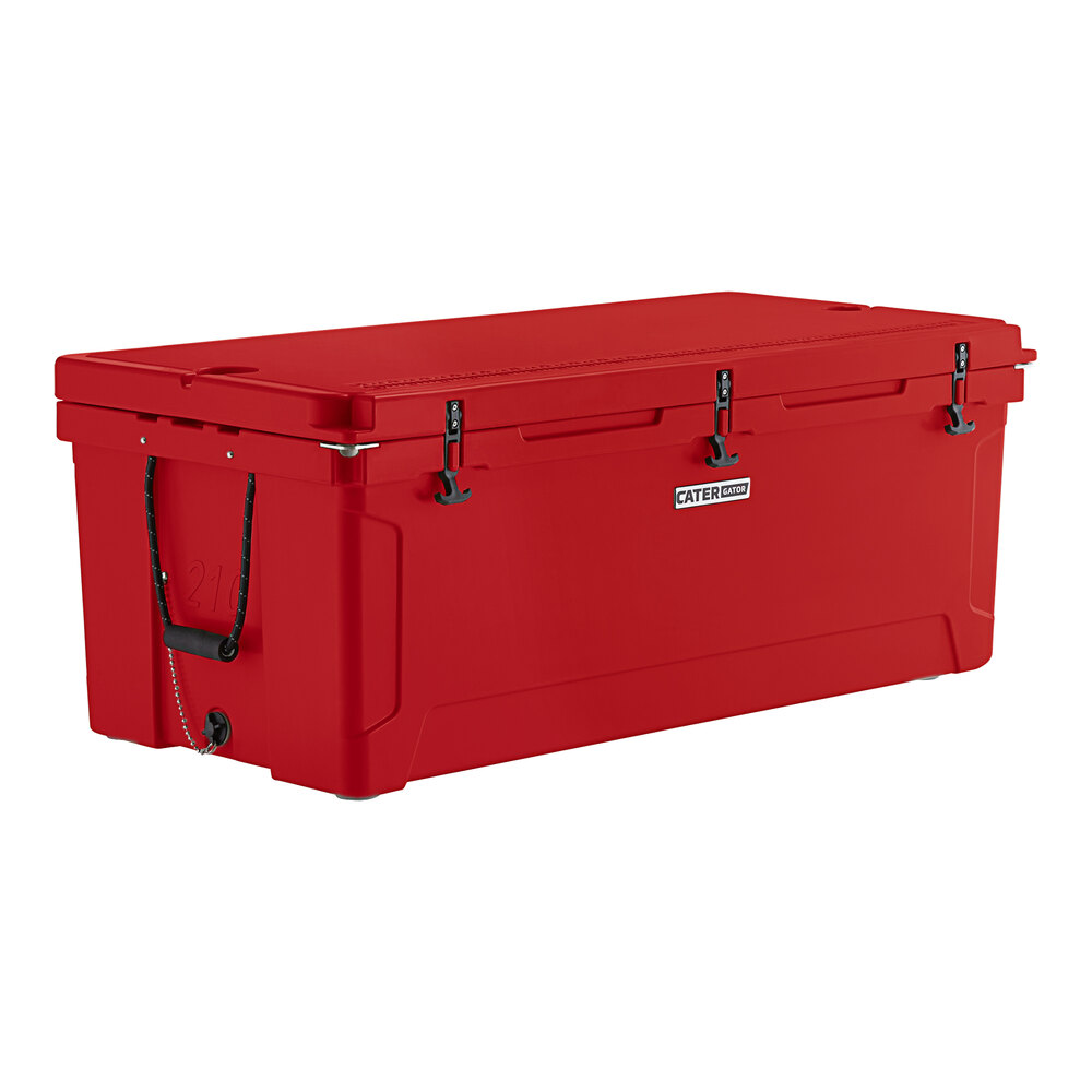 グラコン CaterGator CG200RD Red 210 Qt. Rotomolded Outdoor Cooler / Ice Chest