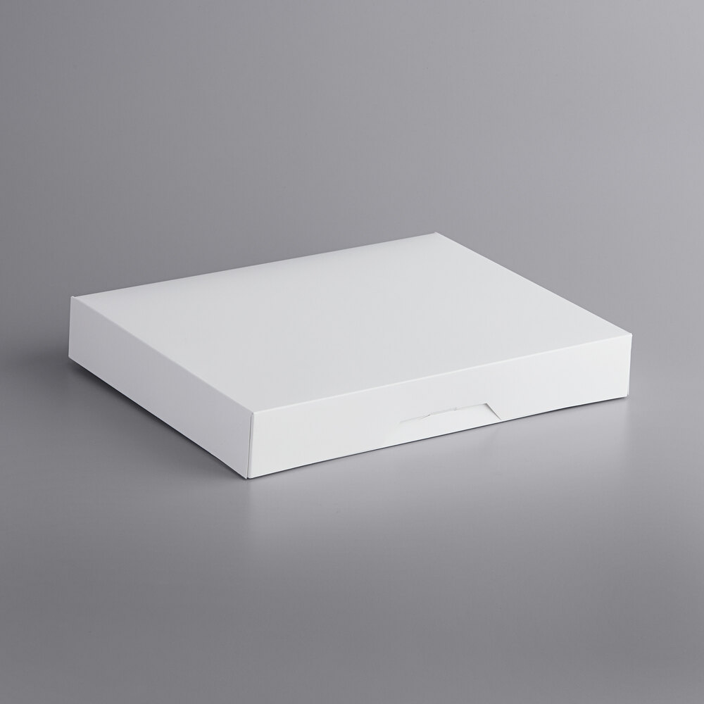 Solid box. White box flat.