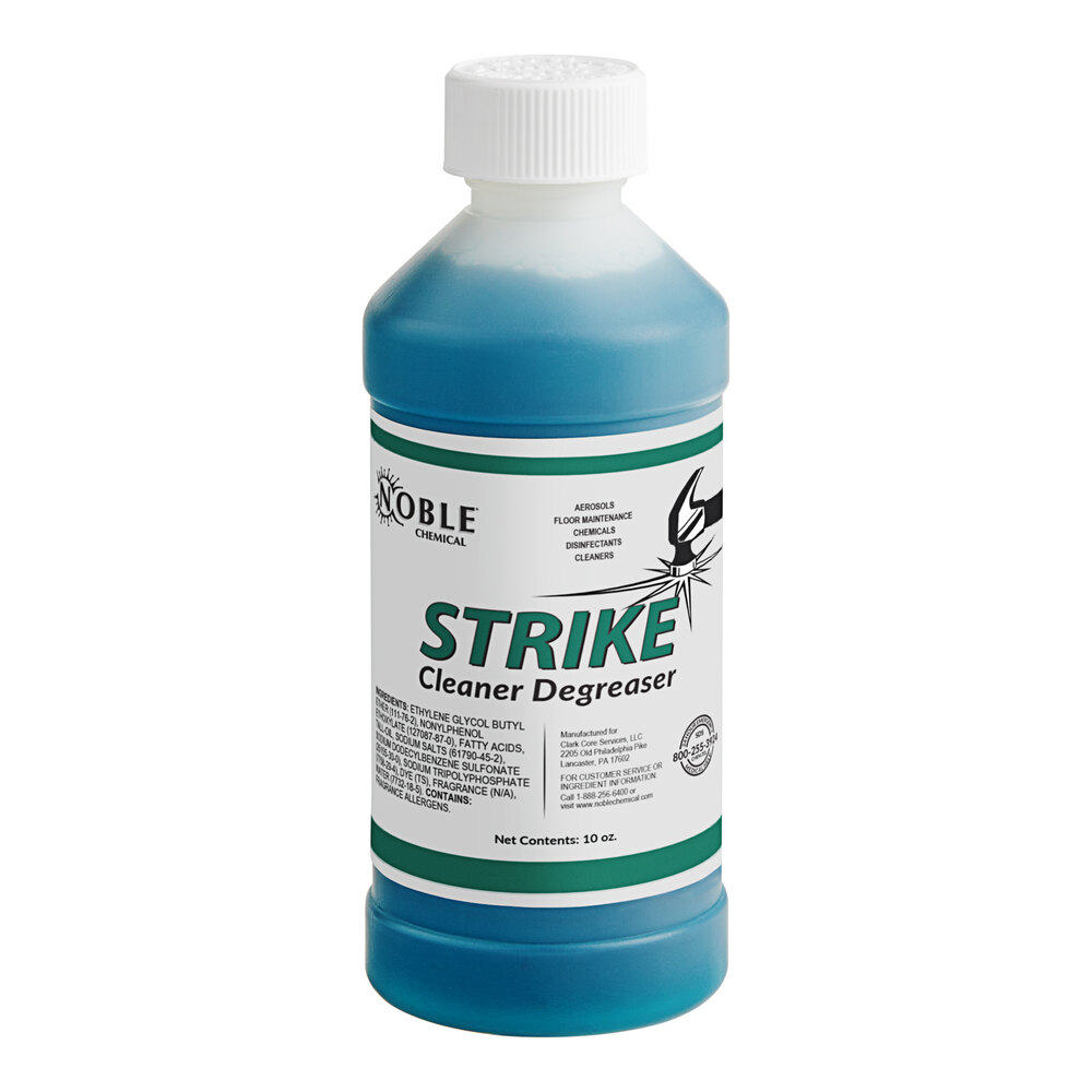 Noble Chemical 10 oz. Strike All Purpose Concentrated Cleaner Degreaser Sample