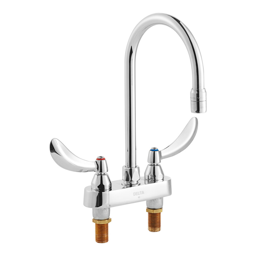 Delta Faucet 27C4944 DeckMount Lavatory Faucet with 4" Centers, Wrist Blade Handles, CERTECK