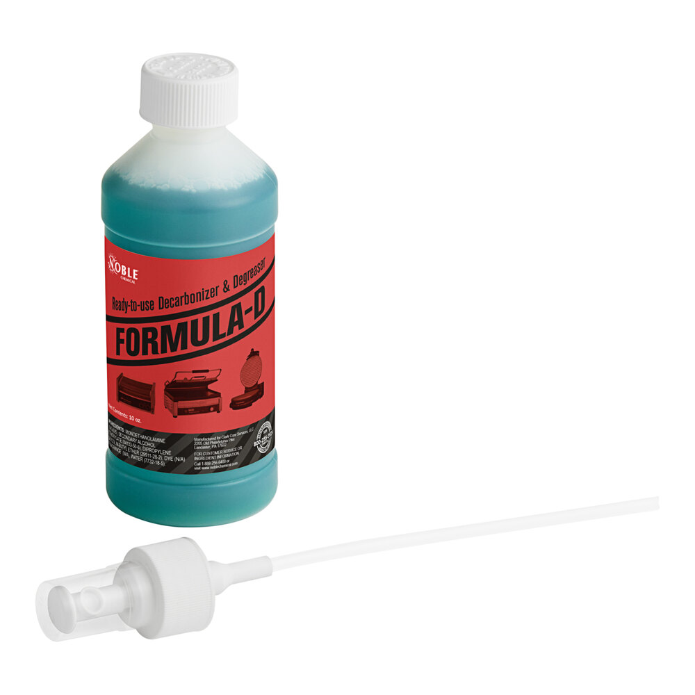 Noble Chemical 10 oz. FormulaD ReadytoUse Decarbonizer and Degreaser Sample
