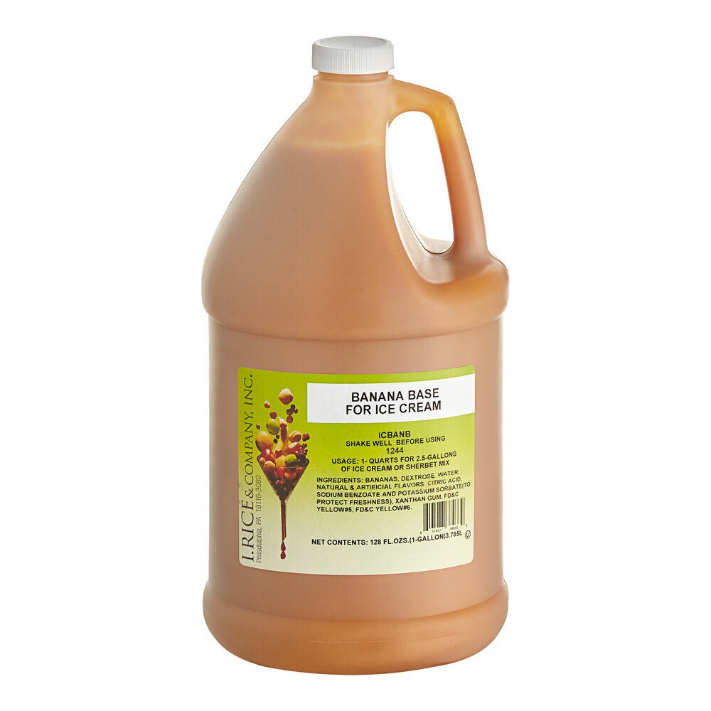 I. Rice Banana Hard Serve Ice Cream Base 1 Gallon