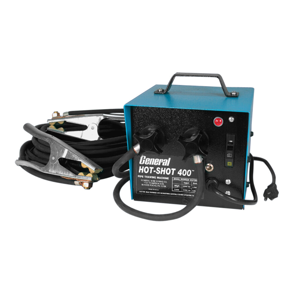 General Pipe Cleaners 113130HS400 HotShot 400 Pipe Thawer with (2