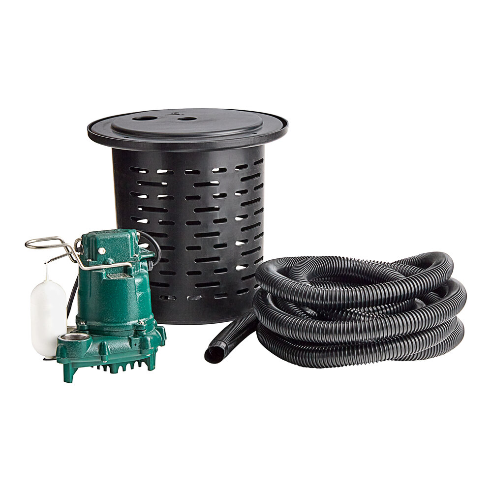Zoeller 1080001 Crawl Space Sump with M53 Pump, Hose, and Tank