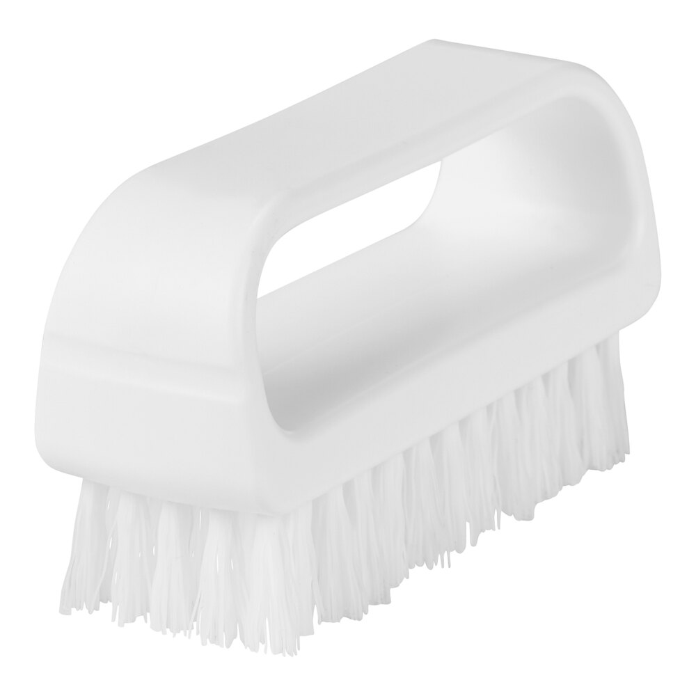 Remco ColorCore 643315 3 3/4" White Nail Brush with Medium Bristles